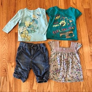 Baby girls’ springtime outfit bundle - EUC